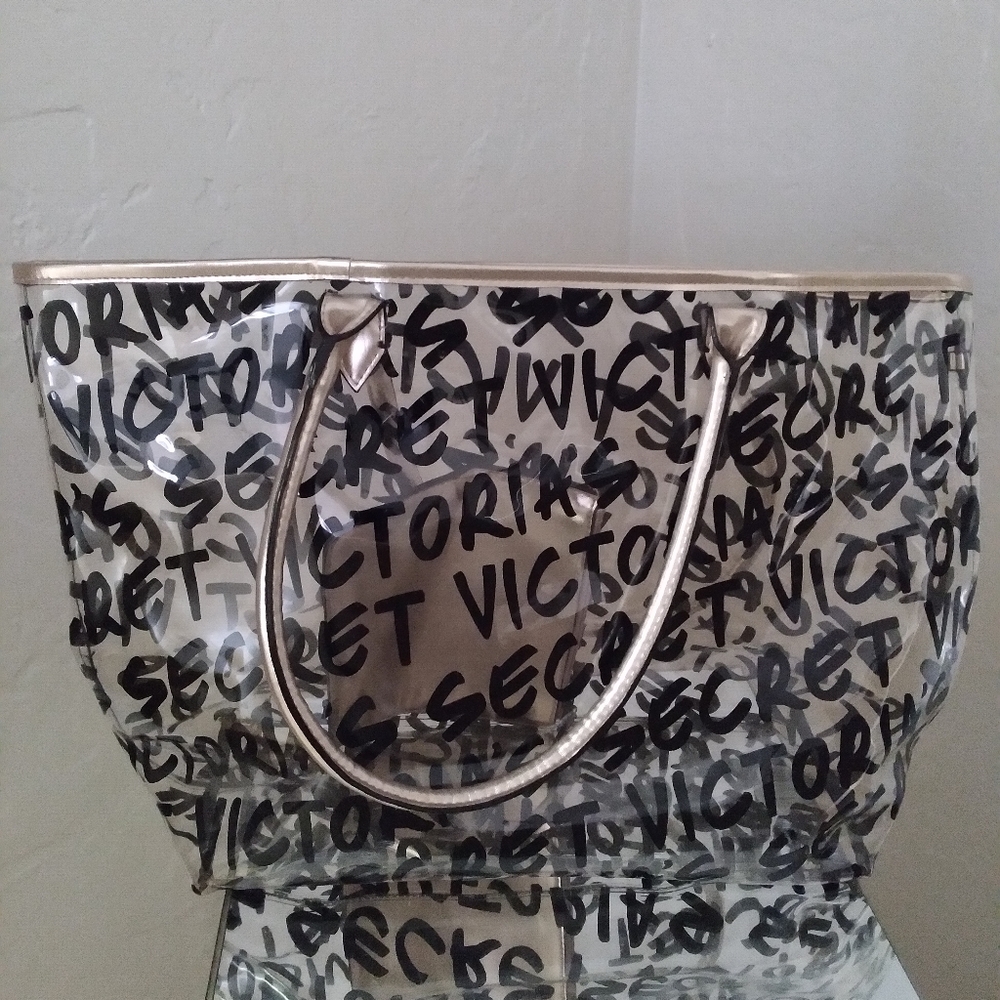 Victoria Secret  clear carry tote bag